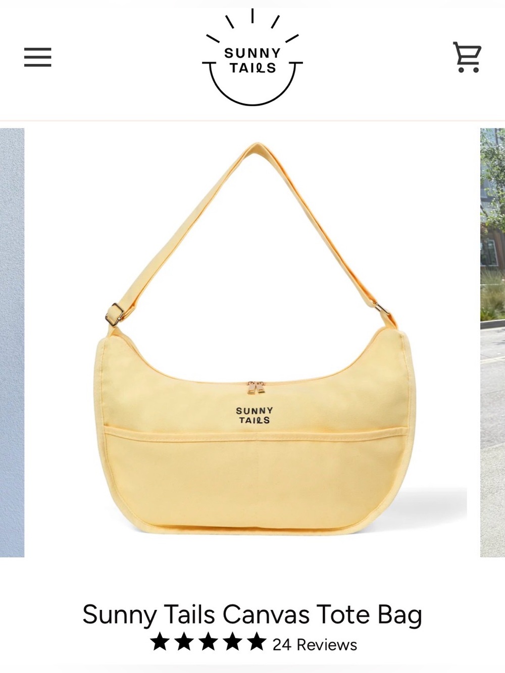 Yellow Shoulder Tote Bag